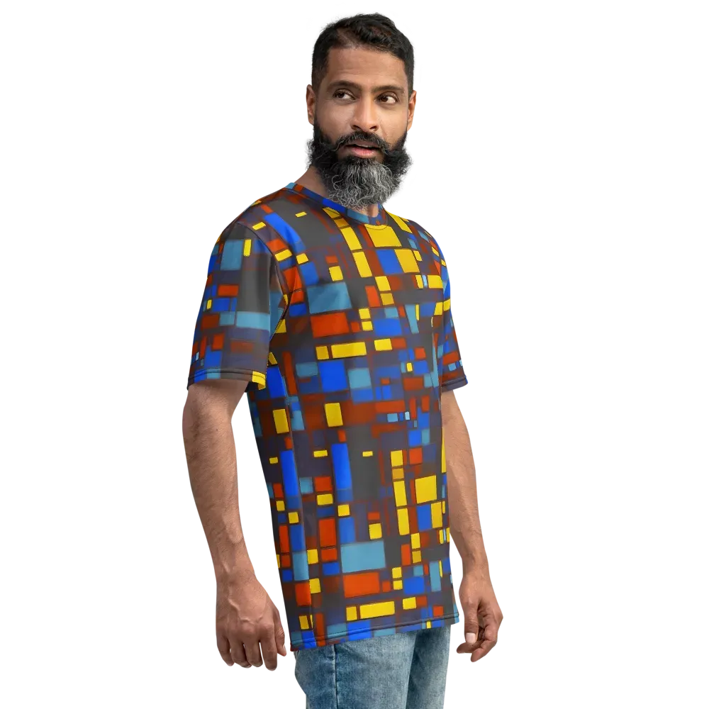 Solar Circuit on Men's Crew Neck T-Shirt — Right
