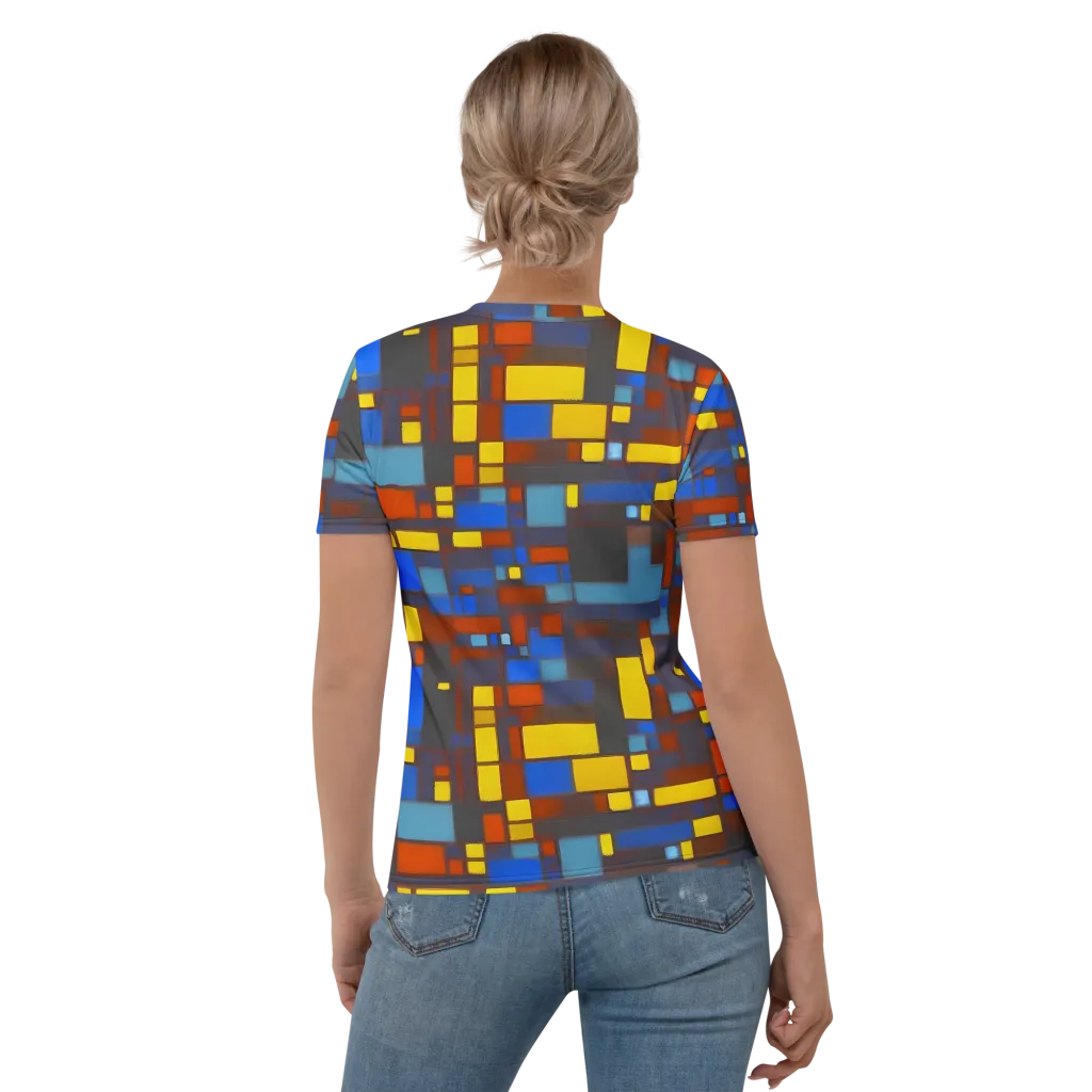 Solar Circuit on Women's Crew Neck T-Shirt — Back