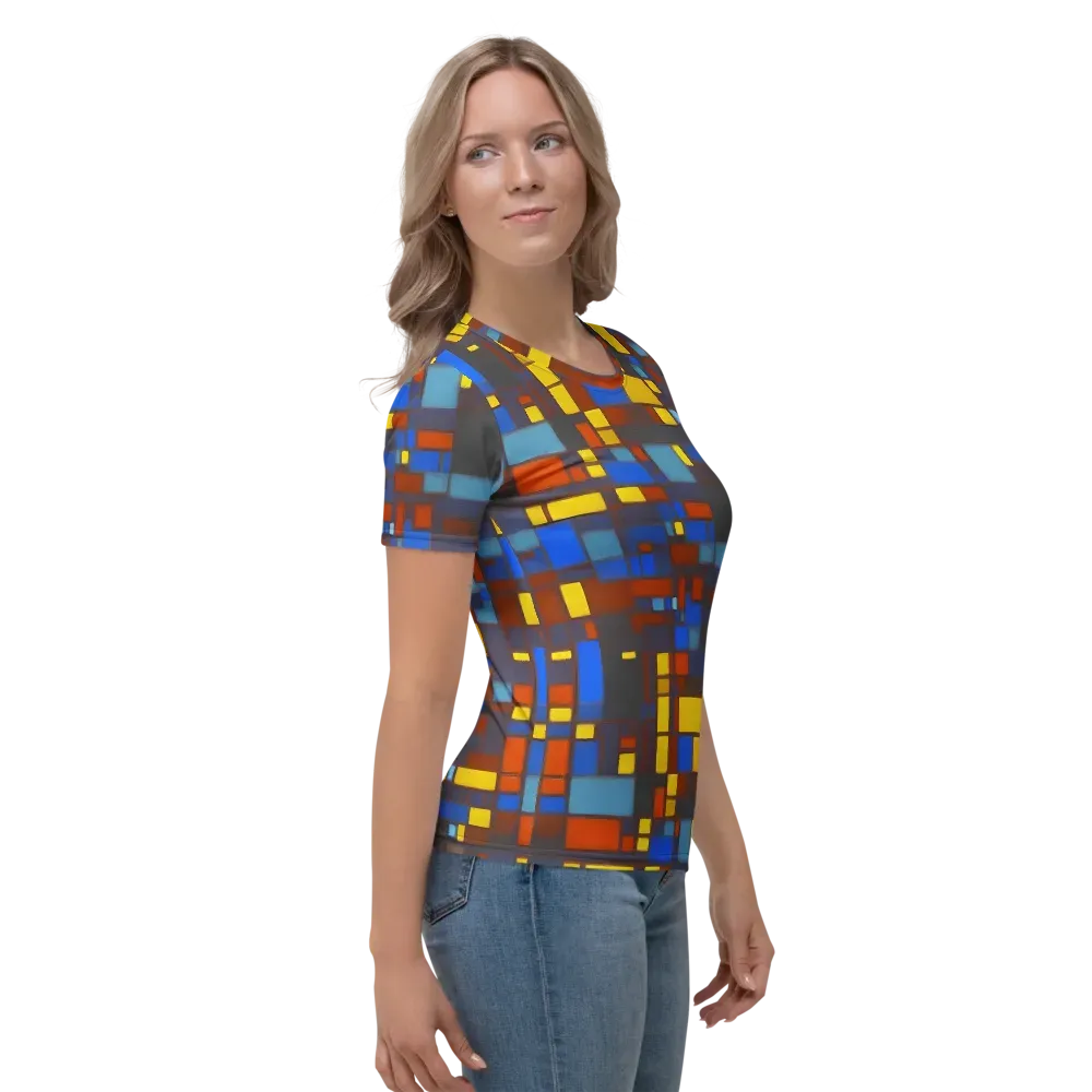 Solar Circuit on Women's Crew Neck T-Shirt — Right