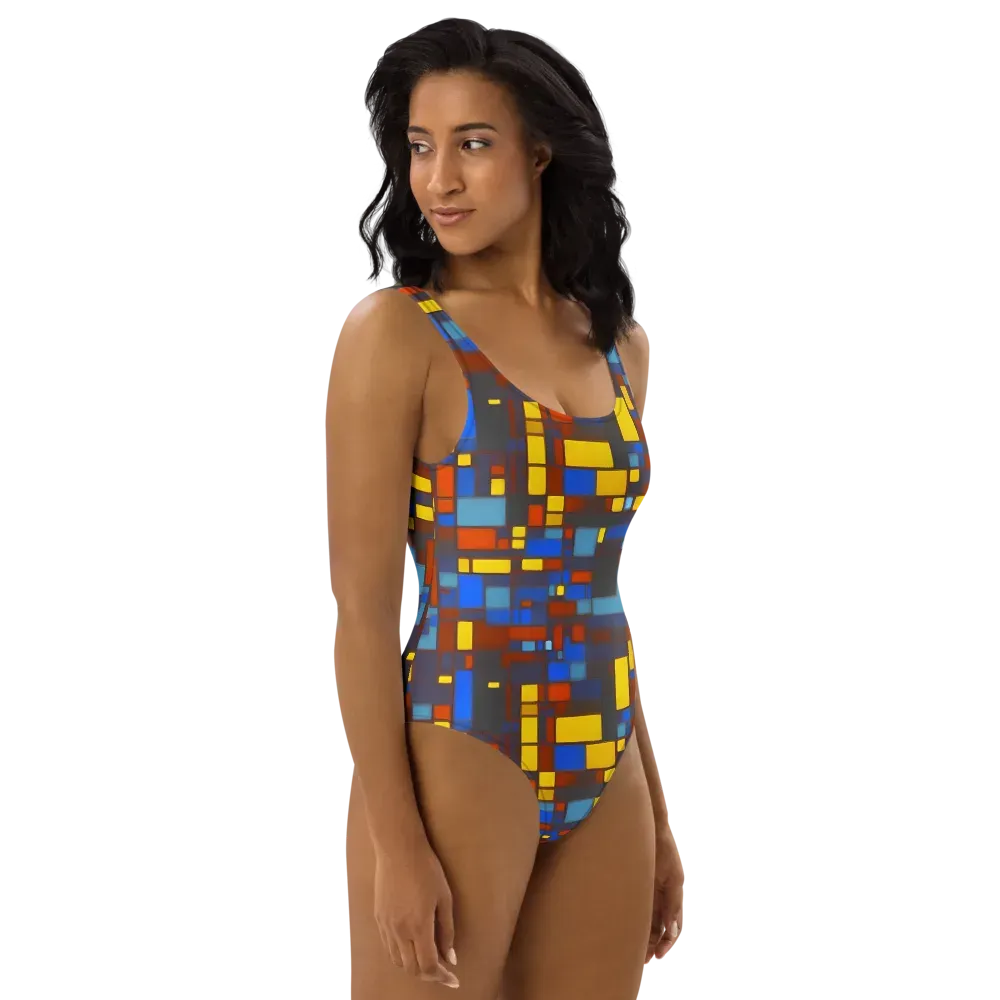 Solar Circuit on One-Piece Swimsuit — Right