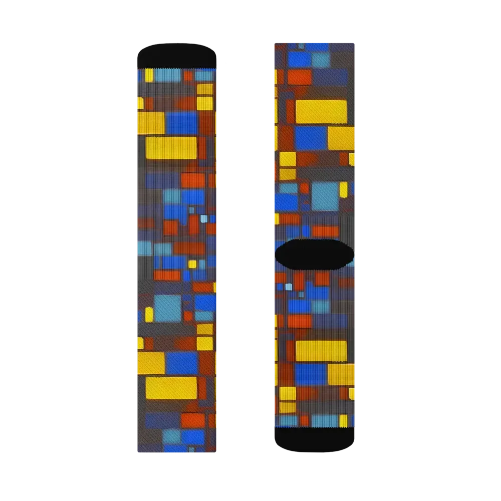 Solar Circuit on Socks — Right Sock