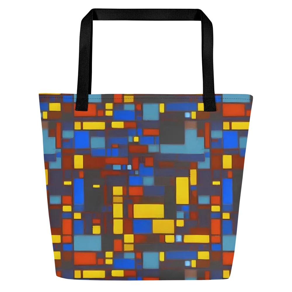 Solar Circuit on Large Tote Bag W/ Pocket — Front