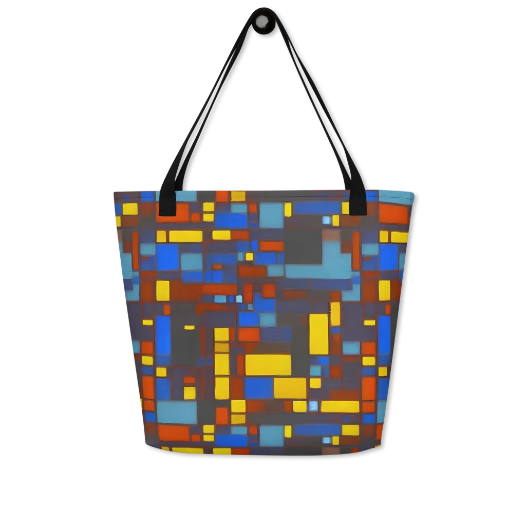 Solar Circuit on Large Tote Bag W/ Pocket — Front