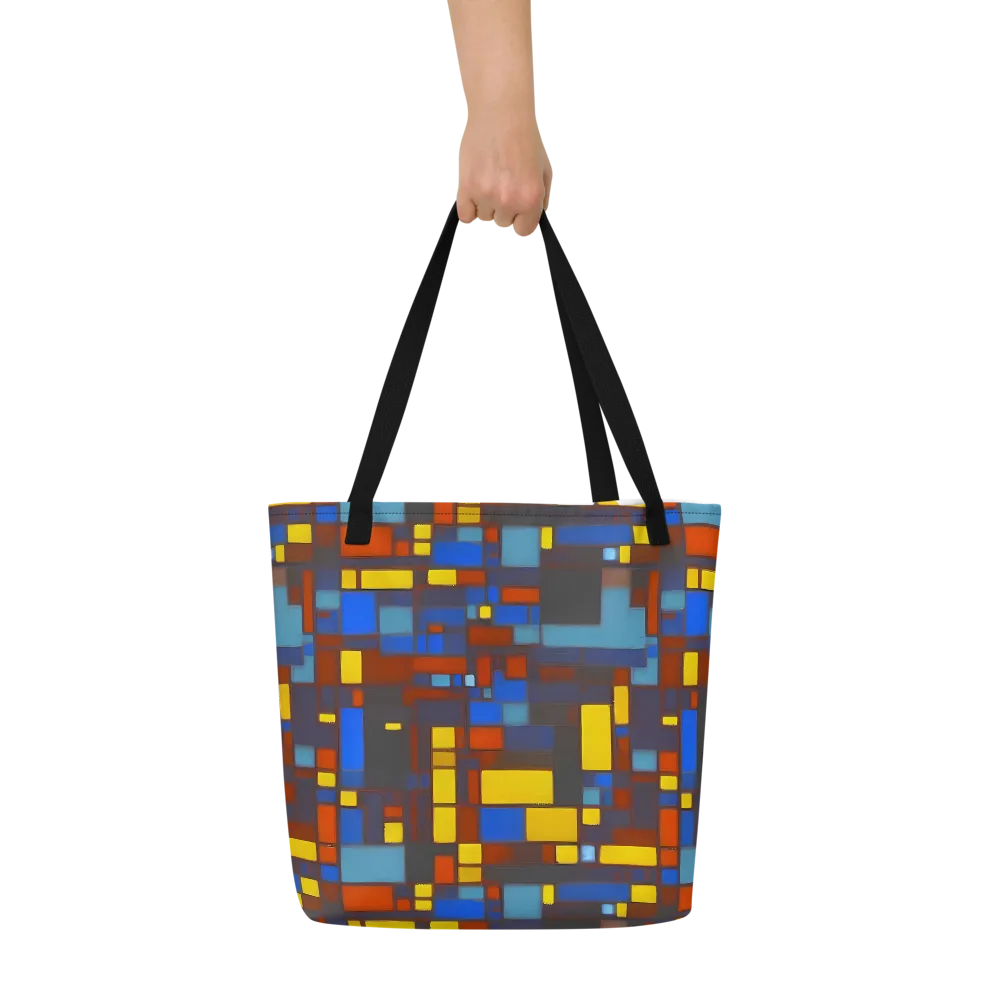 Solar Circuit on Large Tote Bag W/ Pocket — Front