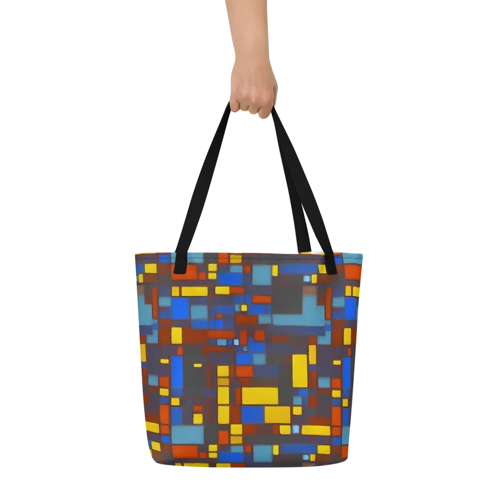 Solar Circuit on Large Tote Bag W/ Pocket — Front