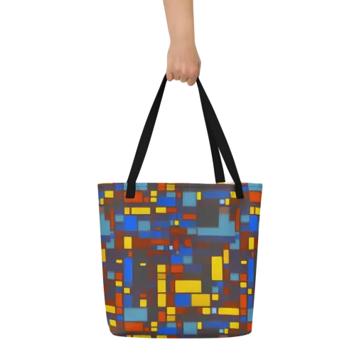 Solar Circuit on a Large Tote Bag W/ Pocket