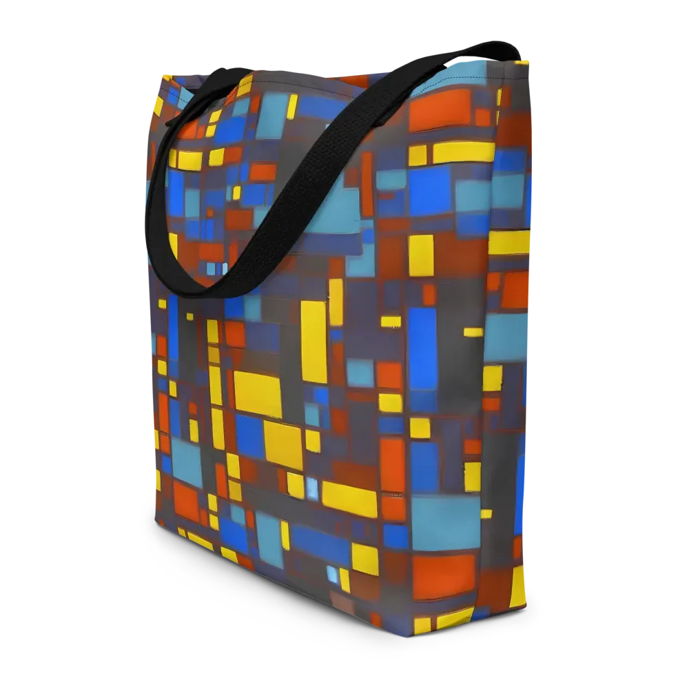 Solar Circuit on Large Tote Bag W/ Pocket — Front