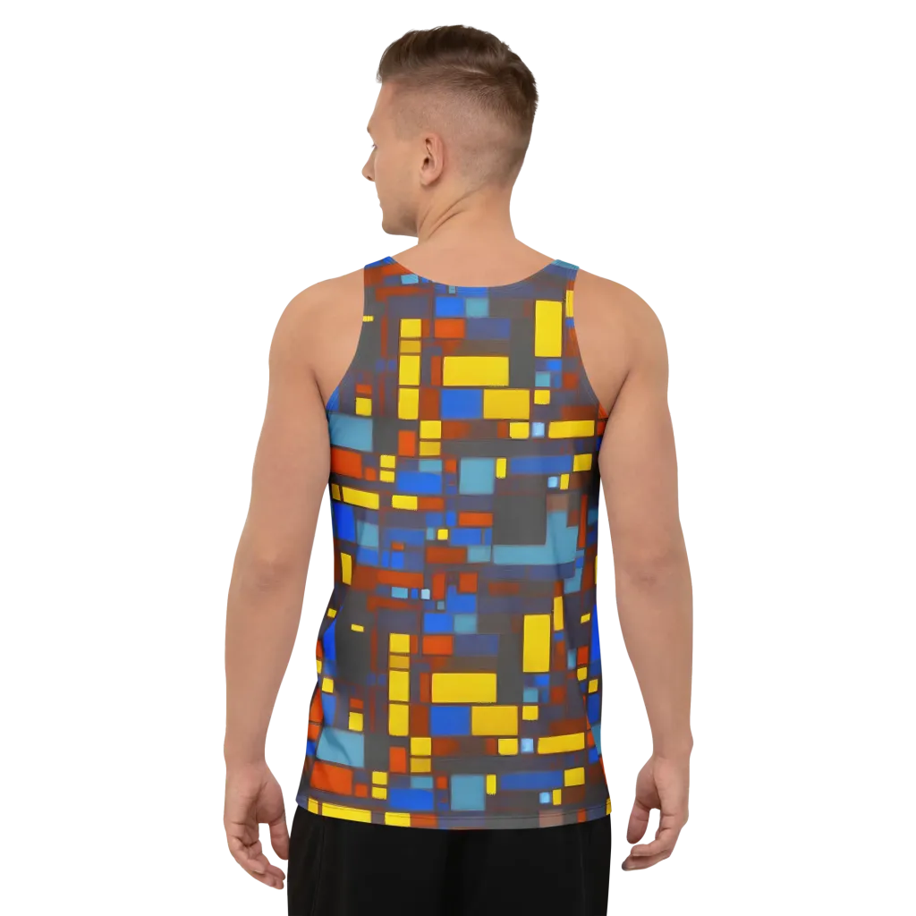 Solar Circuit on Men's Tank Top — Back