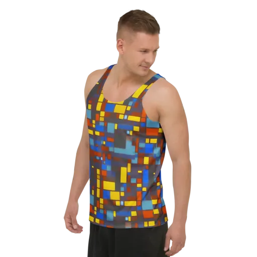 Solar Circuit on a Men's Tank Top