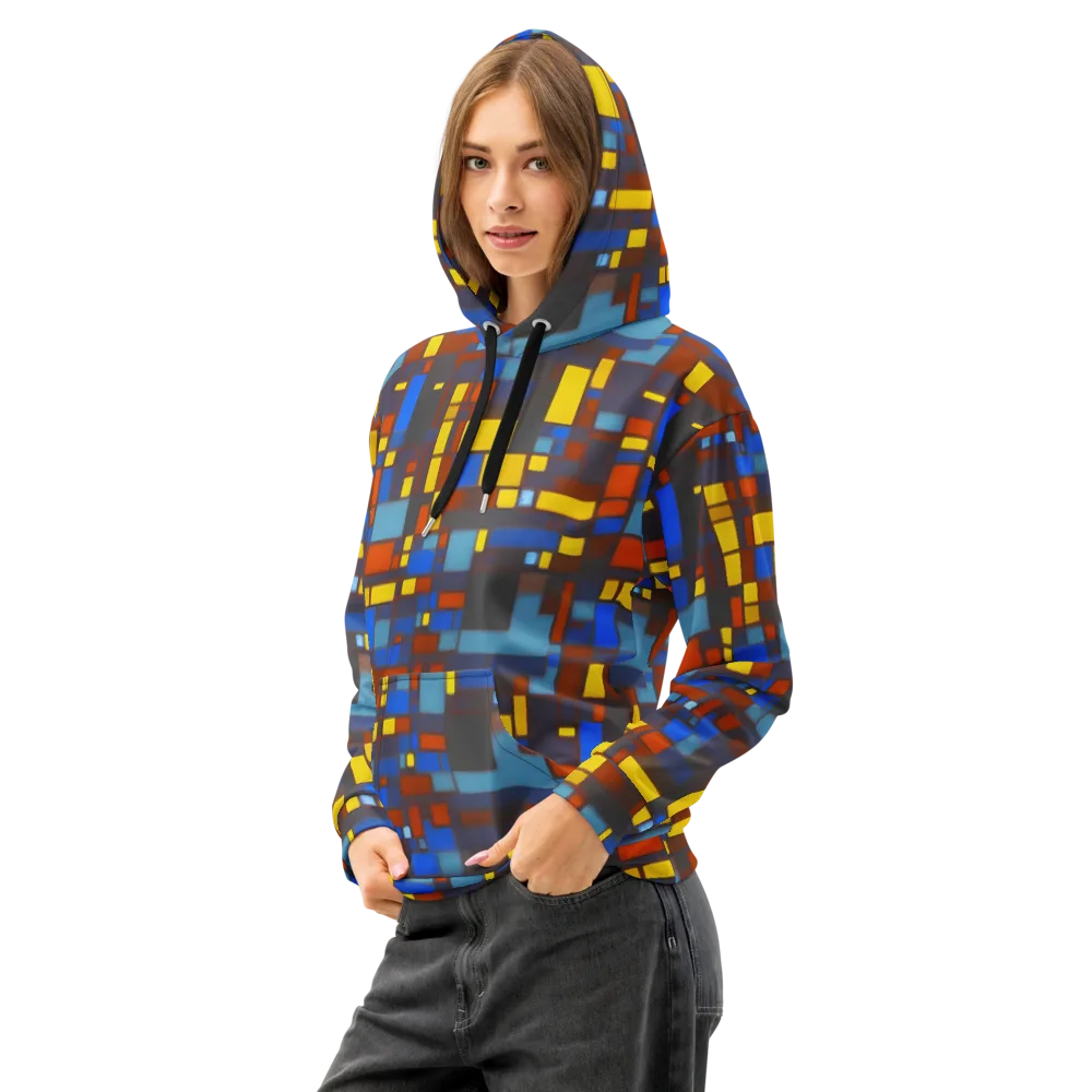 Solar Circuit on Cotton Hoodie — Left Front