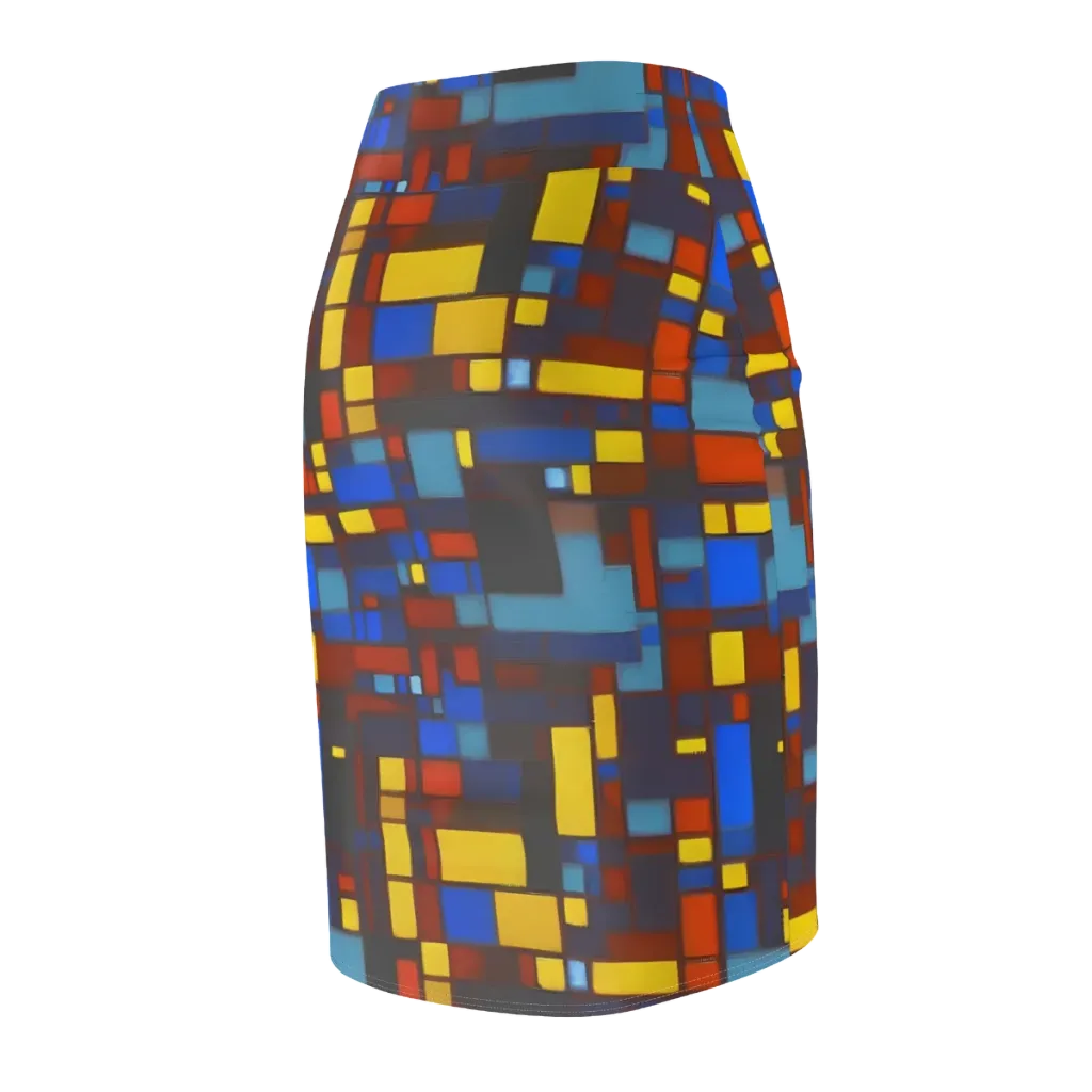 Solar Circuit on Pencil Skirt — Back Side