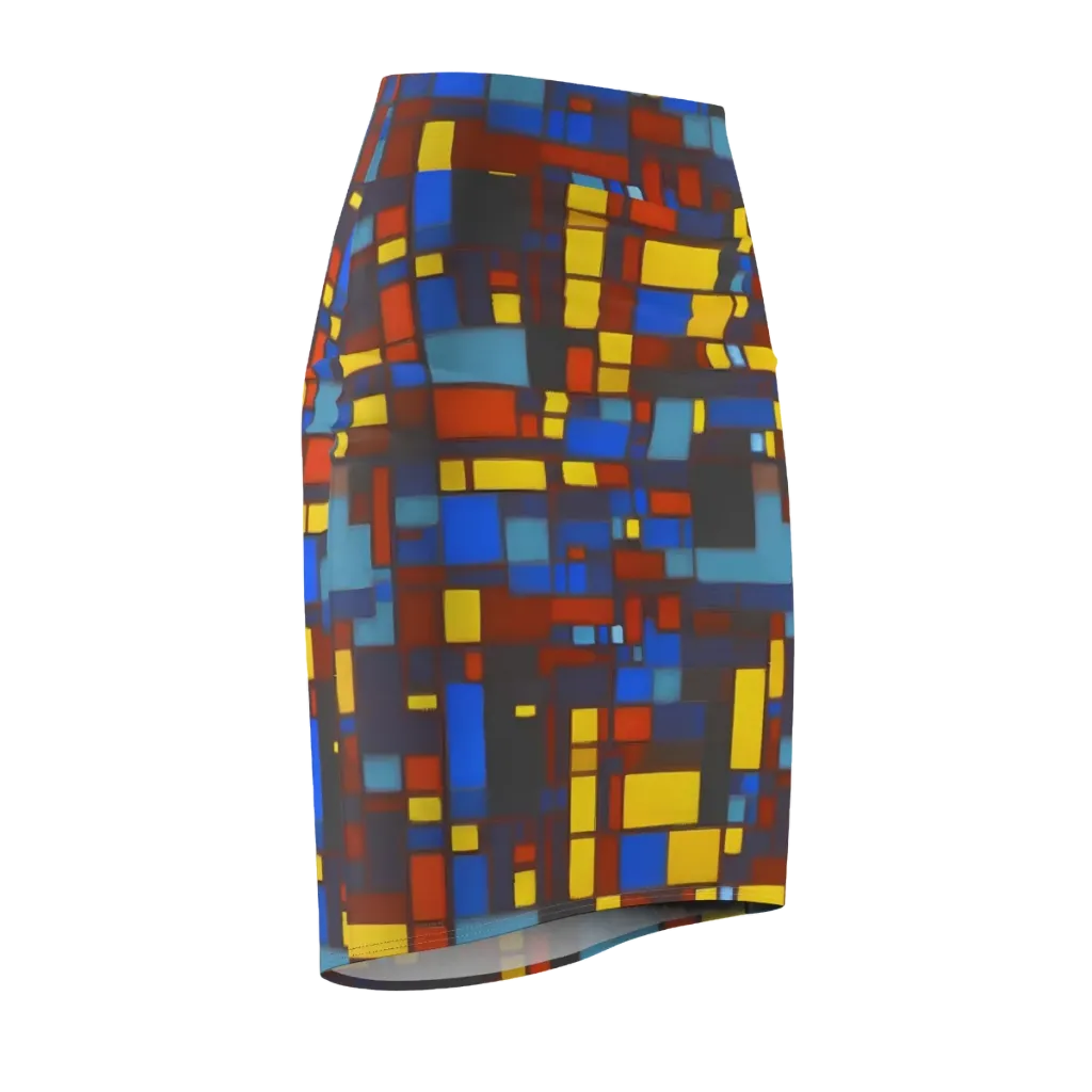 Solar Circuit on Pencil Skirt — Front Side