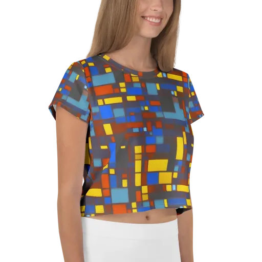 Solar Circuit on a Crop Tee