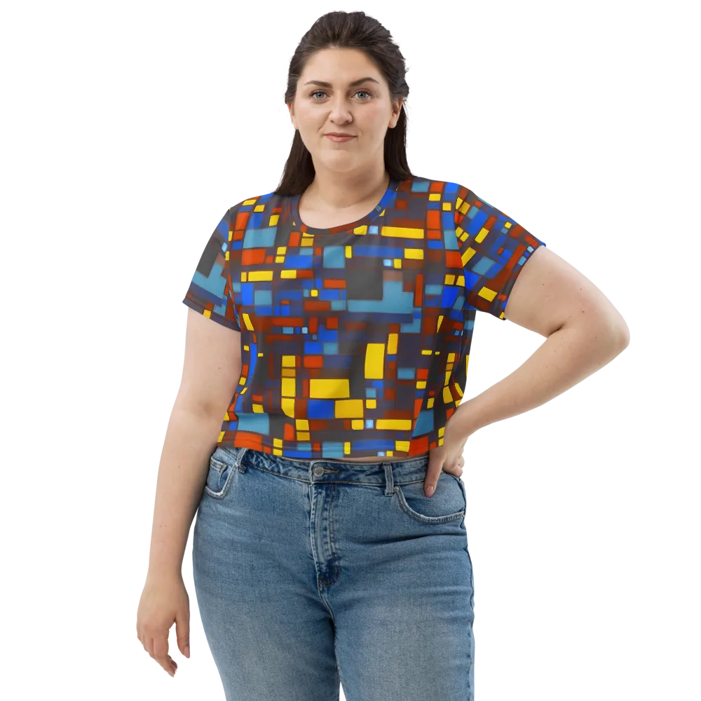 Solar Circuit on Crop Tee — Front