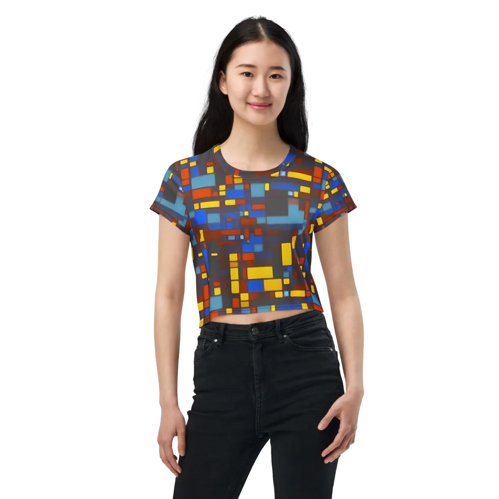 Solar Circuit on Crop Tee — Front