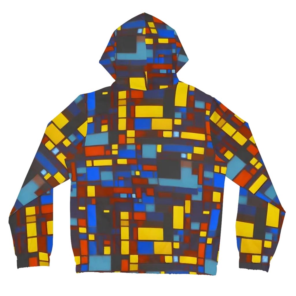 Solar Circuit on Women's Full-Zip Hoodie — Back