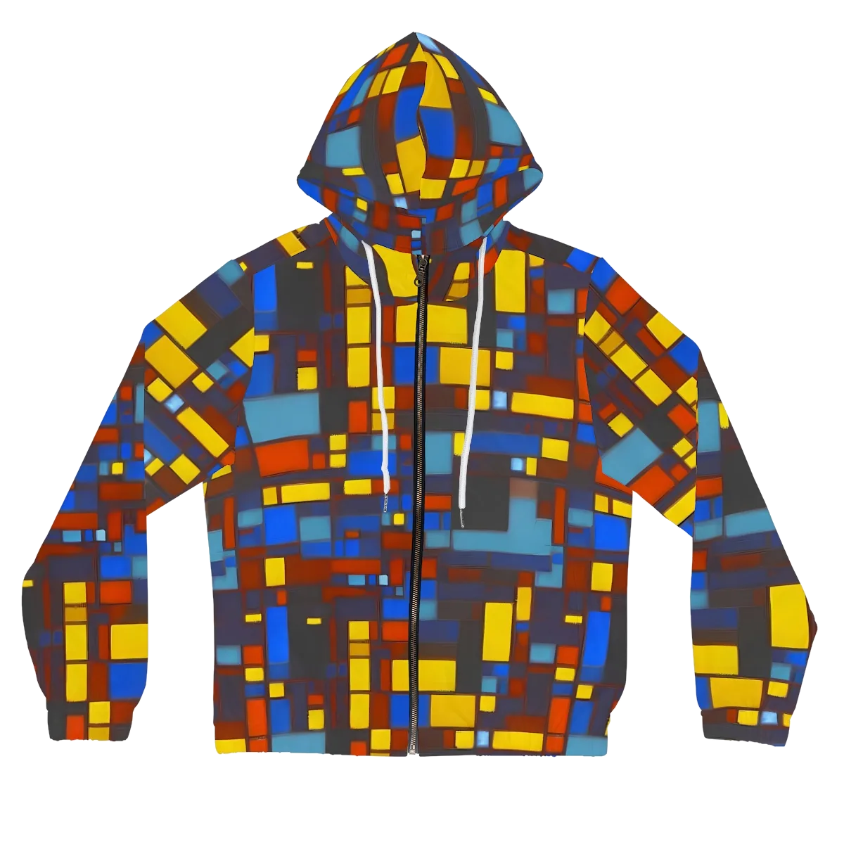 Solar Circuit on Women's Full-Zip Hoodie — Front