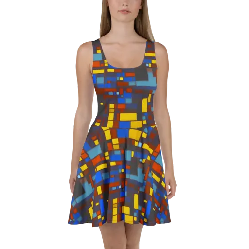 Solar Circuit on a Skater Dress