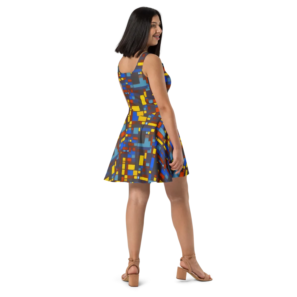 Solar Circuit on Skater Dress — Right