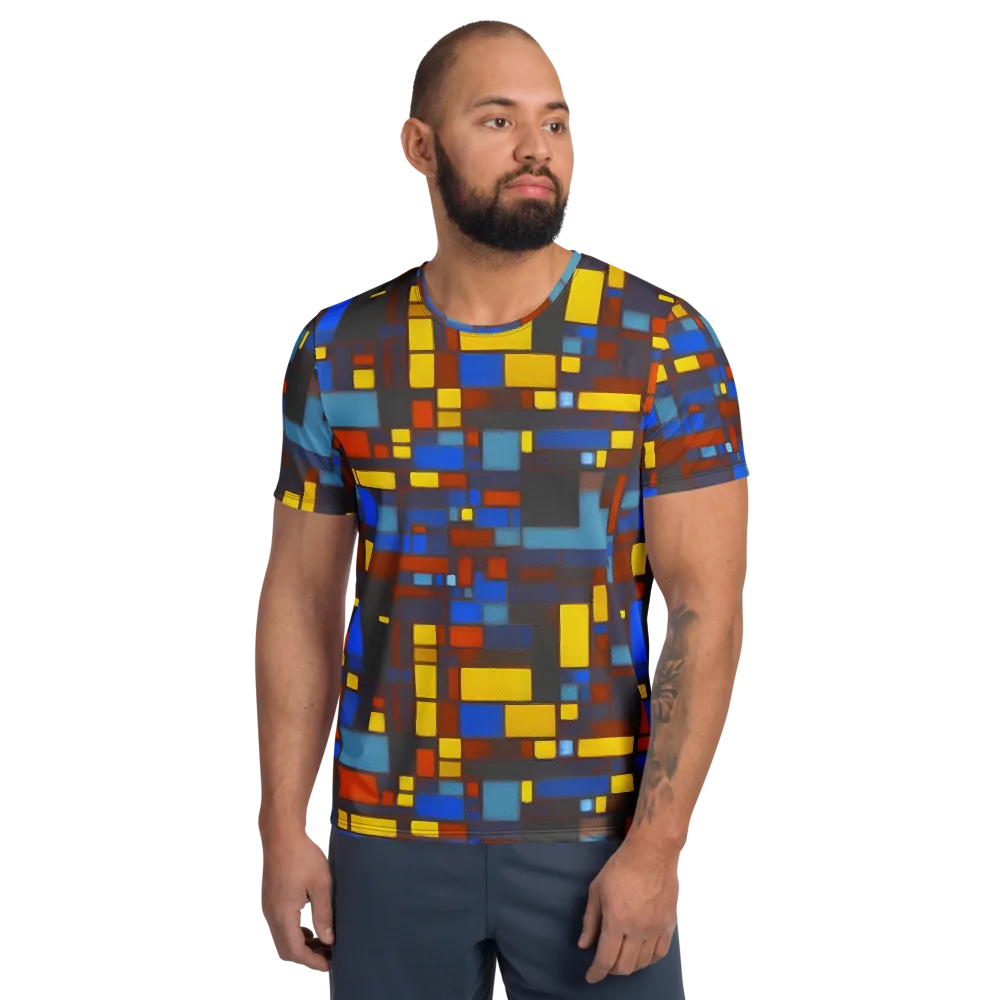 Solar Circuit on Men's Athletic T-Shirt — Front