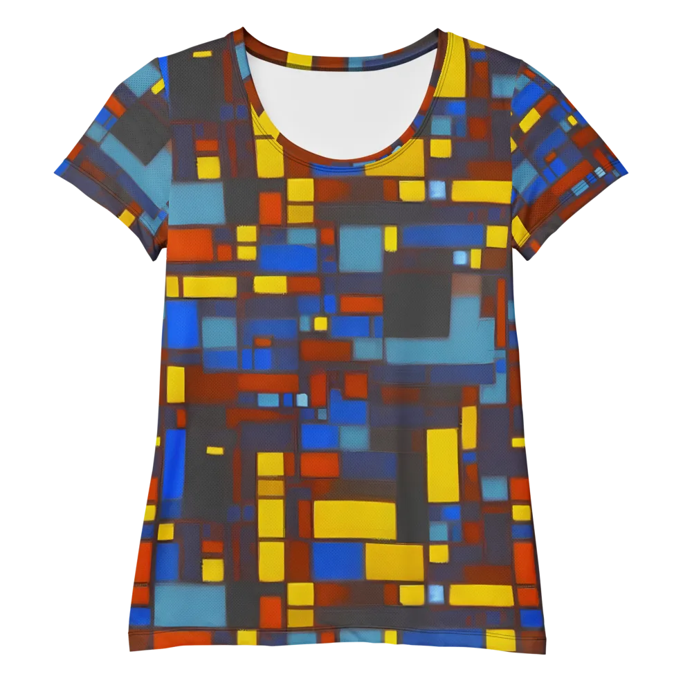 Solar Circuit on Women's Athletic T-Shirt — Front