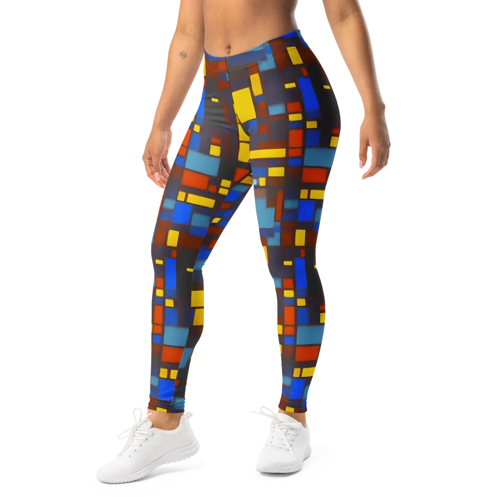 Solar Circuit on Leggings — Left Front