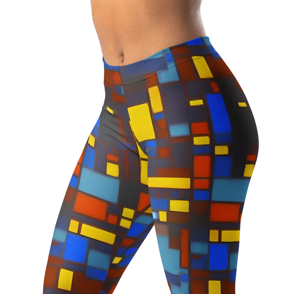Solar Circuit on Leggings — Left Front