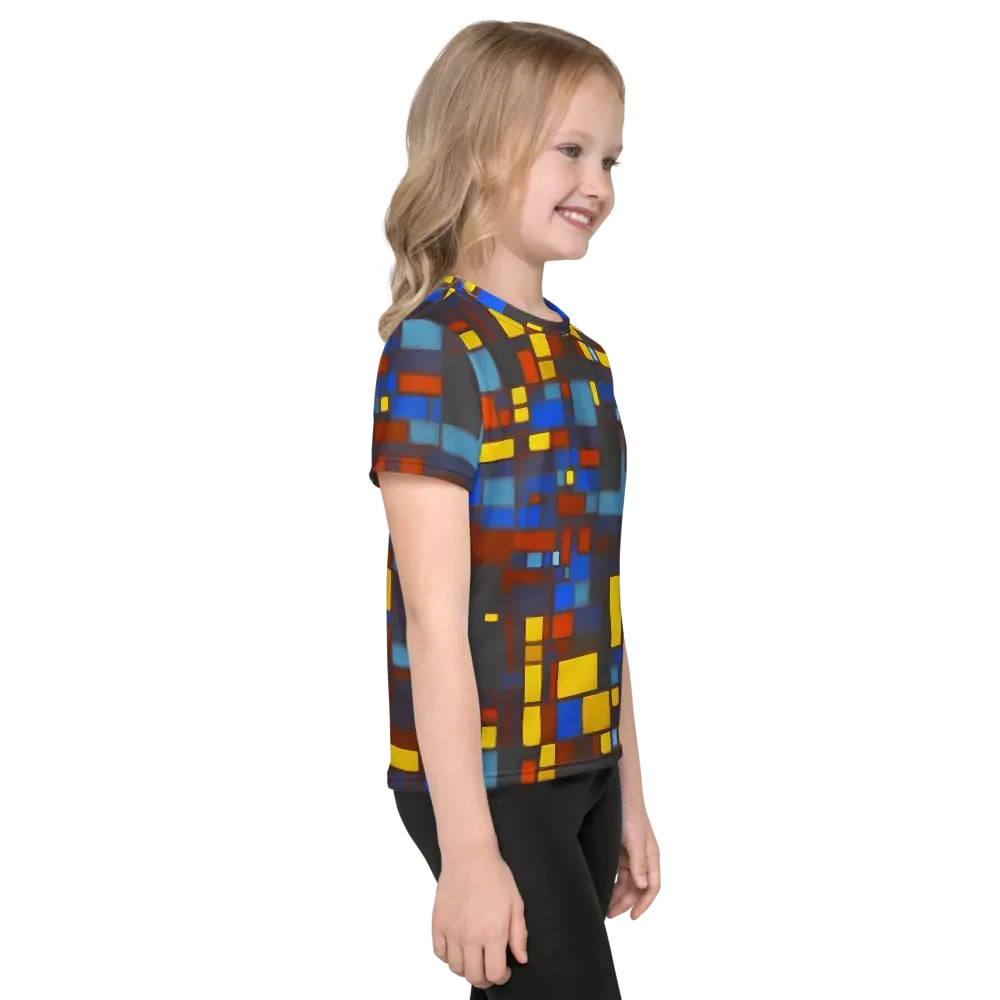 Solar Circuit on Kids Crew Neck T-Shirt — Right