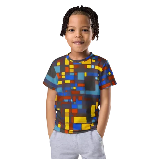 Solar Circuit on a Kids Crew Neck T-Shirt