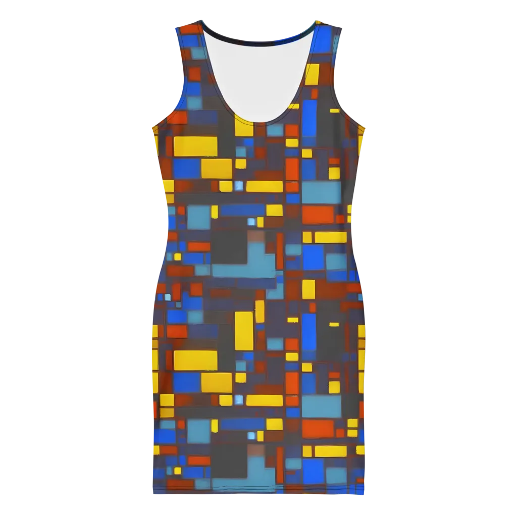 Solar Circuit on Bodycon Dress — Front