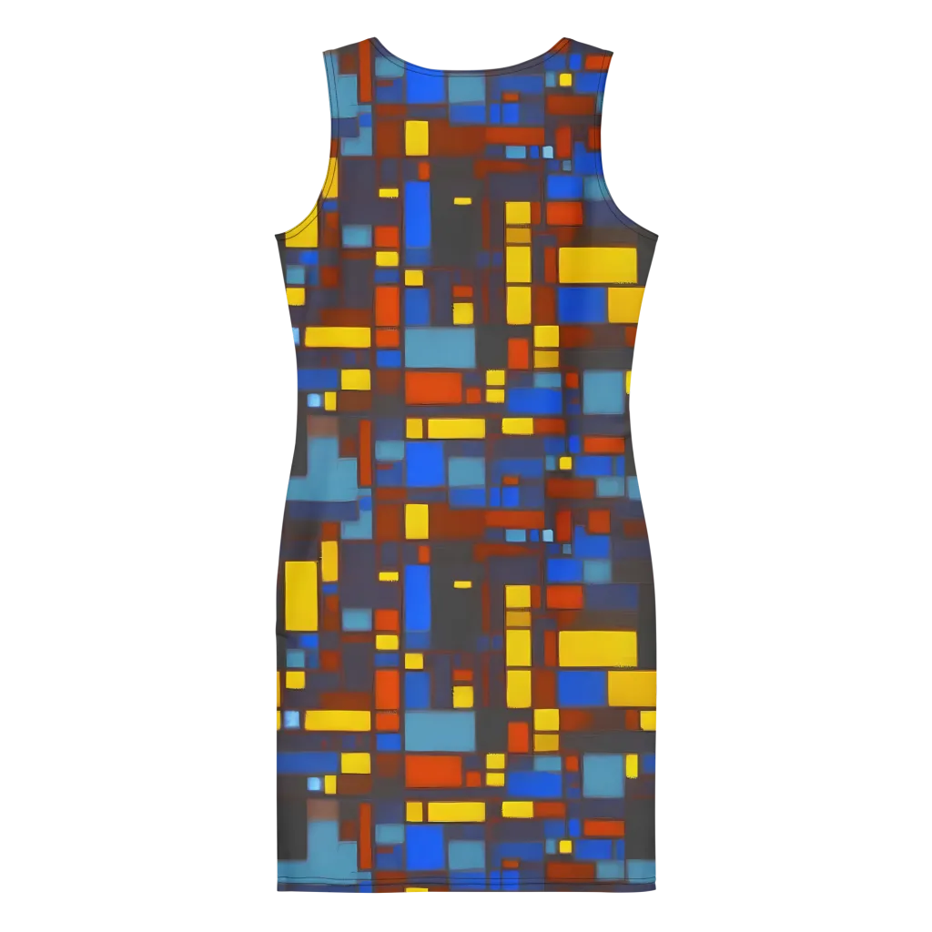 Solar Circuit on Bodycon Dress — Back