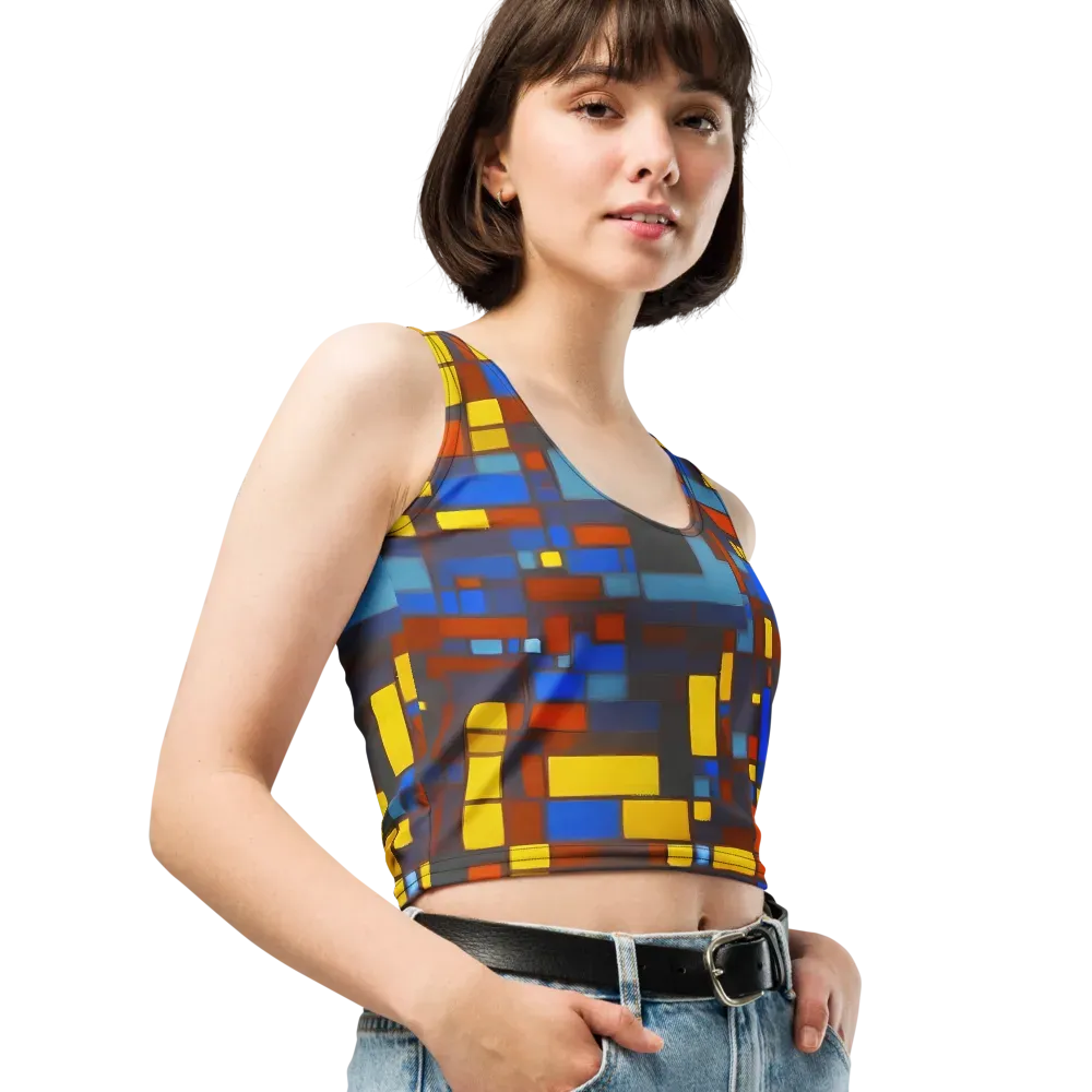 Solar Circuit on Crop Top — Right Front