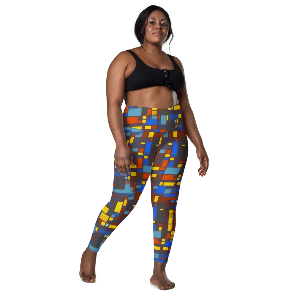 Solar Circuit on Leggings with Pockets — Front