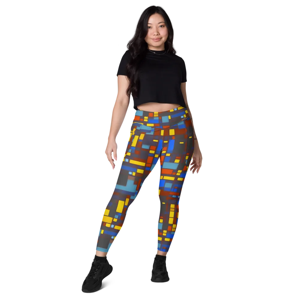 Solar Circuit on Leggings with Pockets — Front