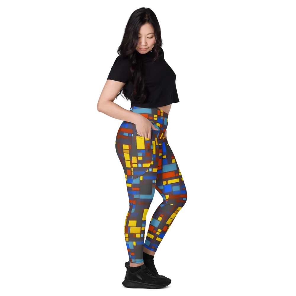 Solar Circuit on Leggings with Pockets — Right