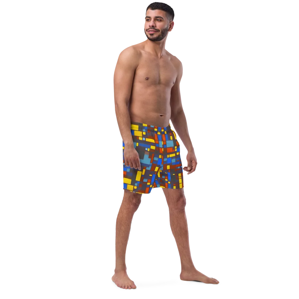 Solar Circuit on Swim Trunks — Right Front