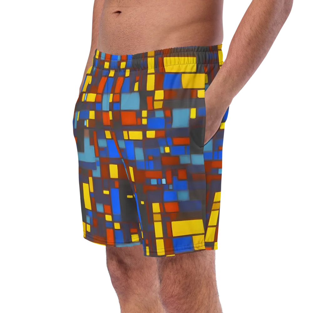 Solar Circuit on Swim Trunks — Left Front