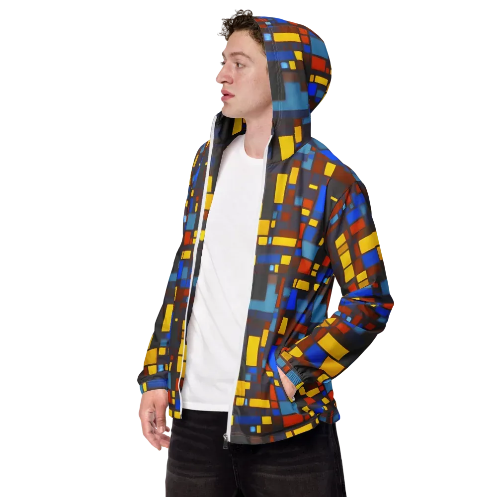 Solar Circuit on Men's Windbreaker — Left Front