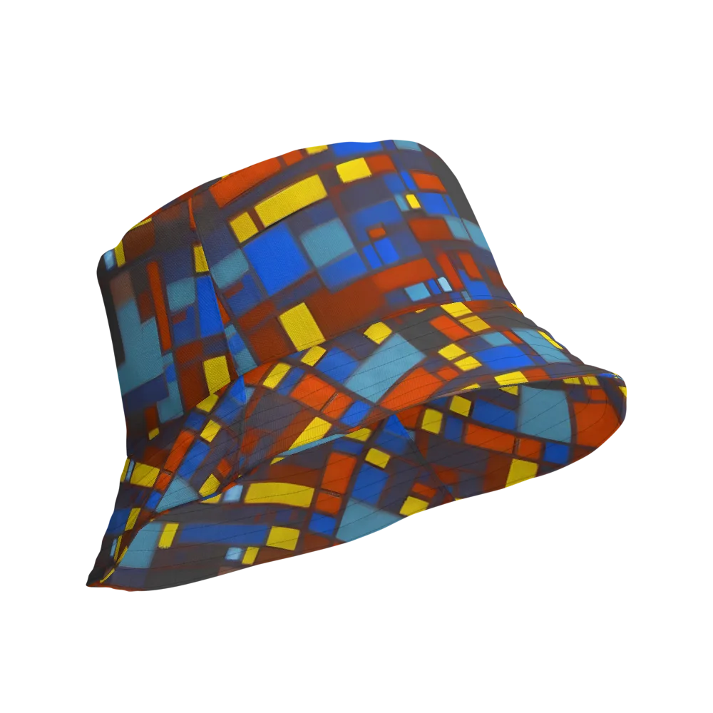 Solar Circuit on Reversible Bucket Hat — Product details Outside