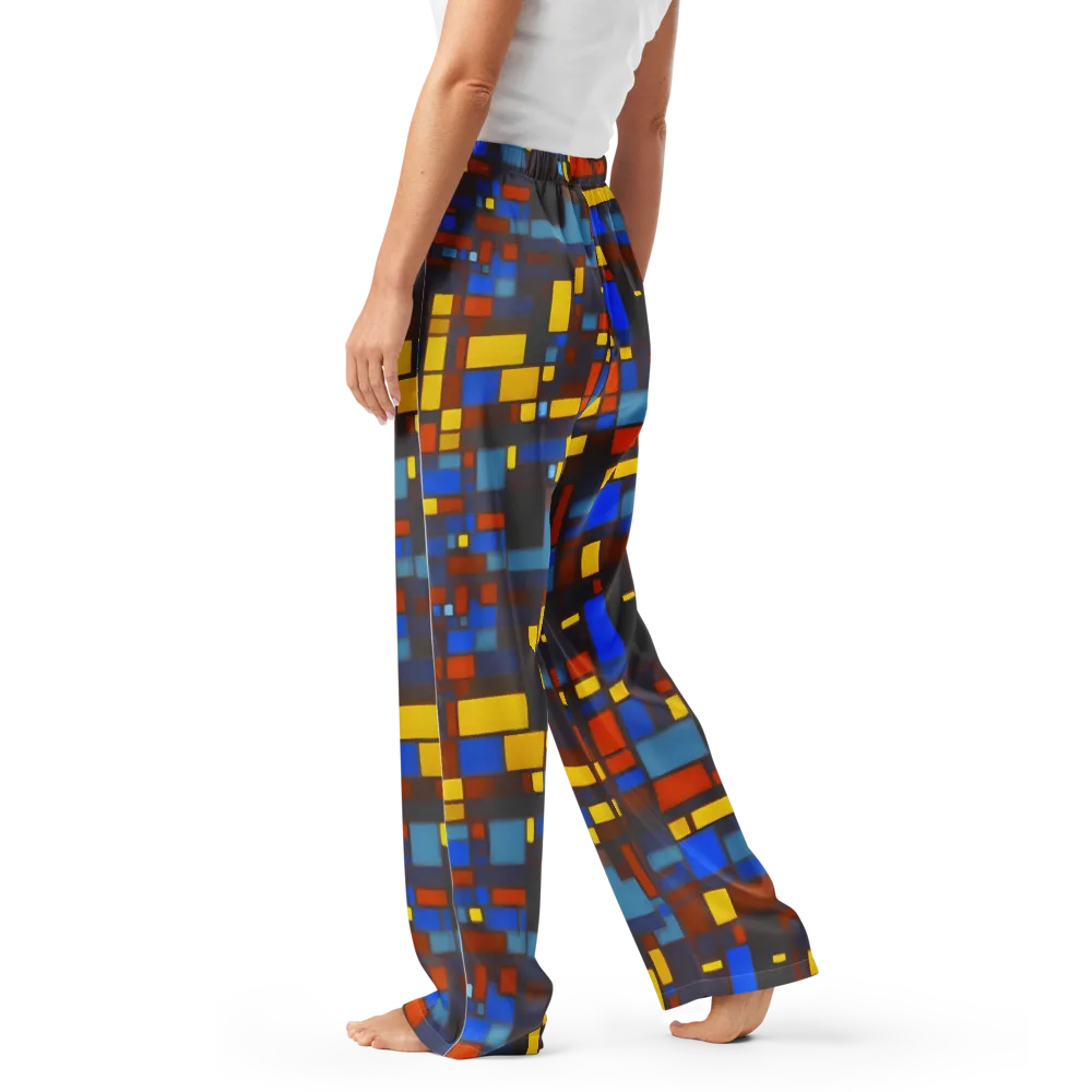 Solar Circuit on Women's Pajama Pants — Left