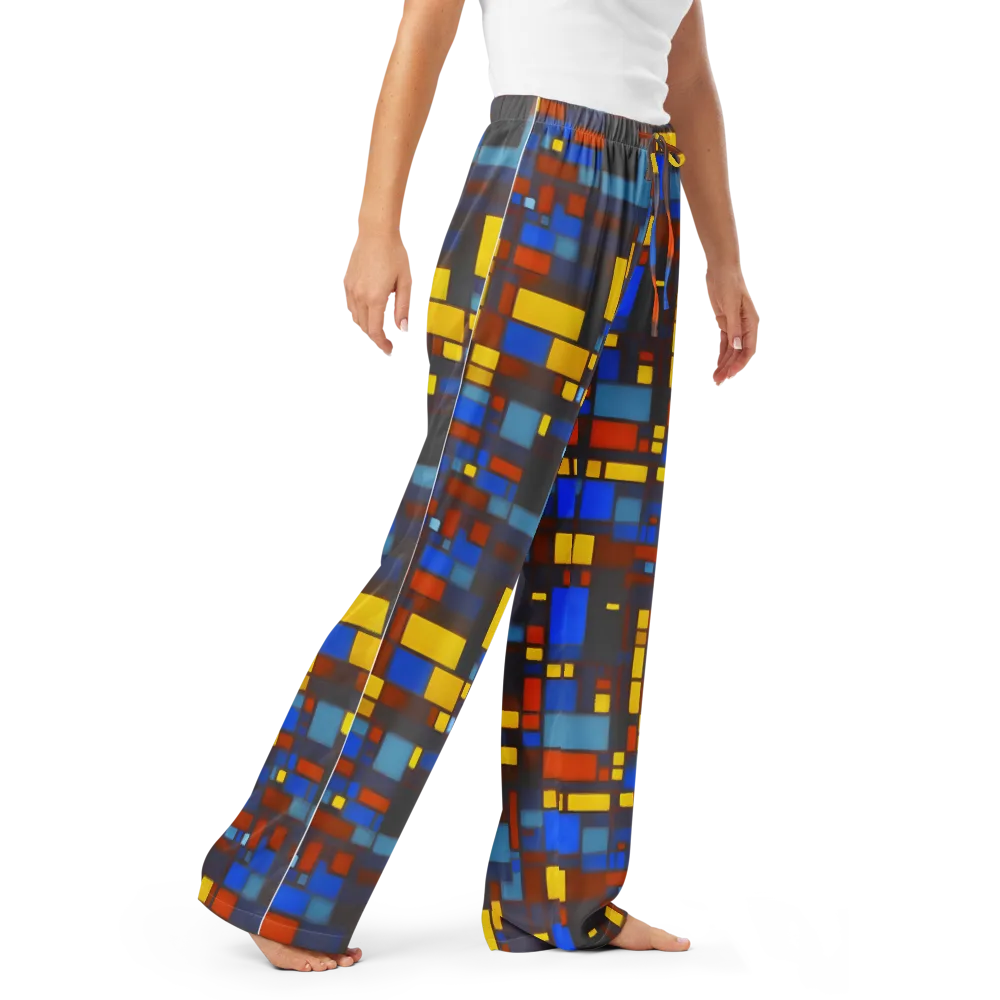 Solar Circuit on Women's Pajama Pants — Right Front