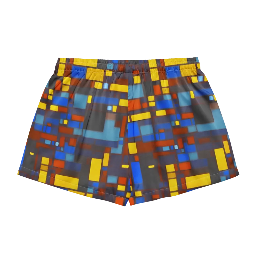 Solar Circuit on Women's Pajama Shorts — Back