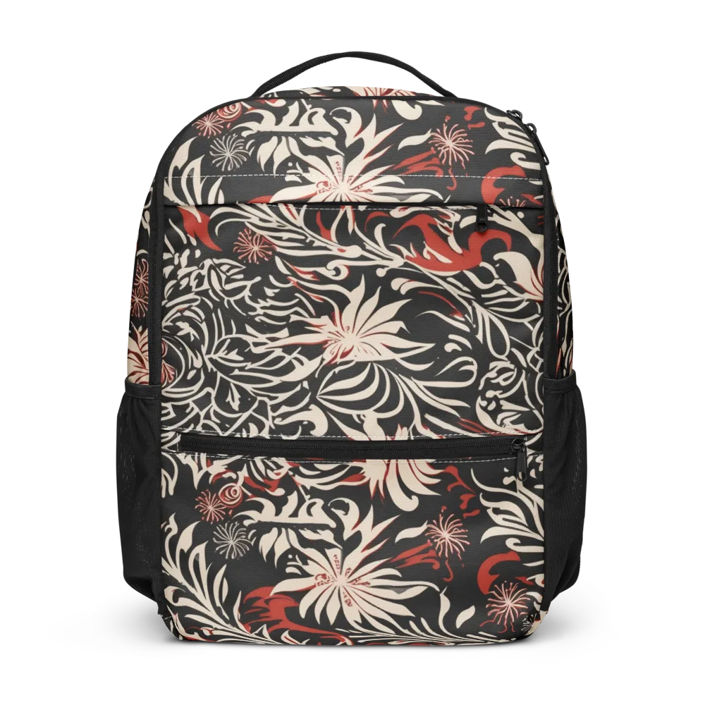 Crimson Herbarium on Utility Backpack — Front