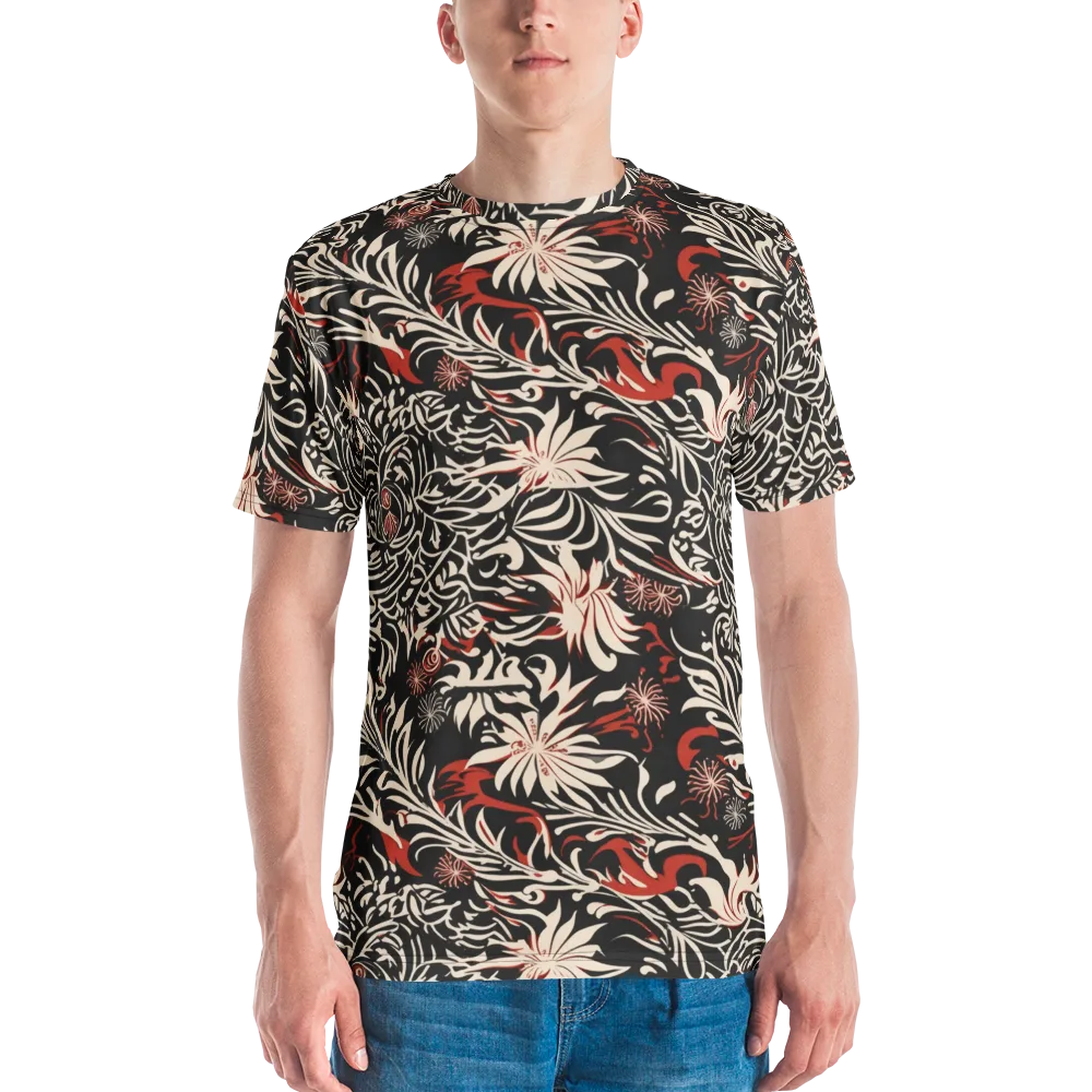 Crimson Herbarium on Men's Crew Neck T-Shirt — Front