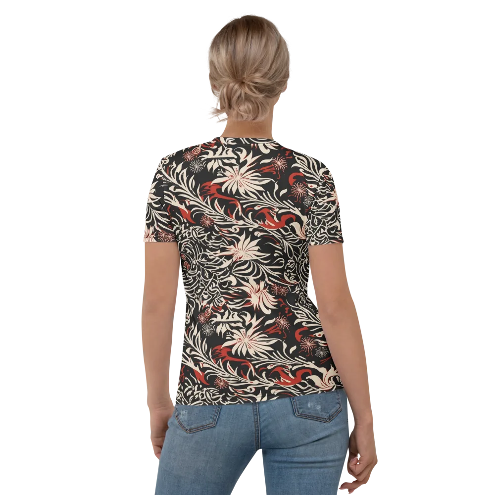Crimson Herbarium on Women's Crew Neck T-Shirt — Back