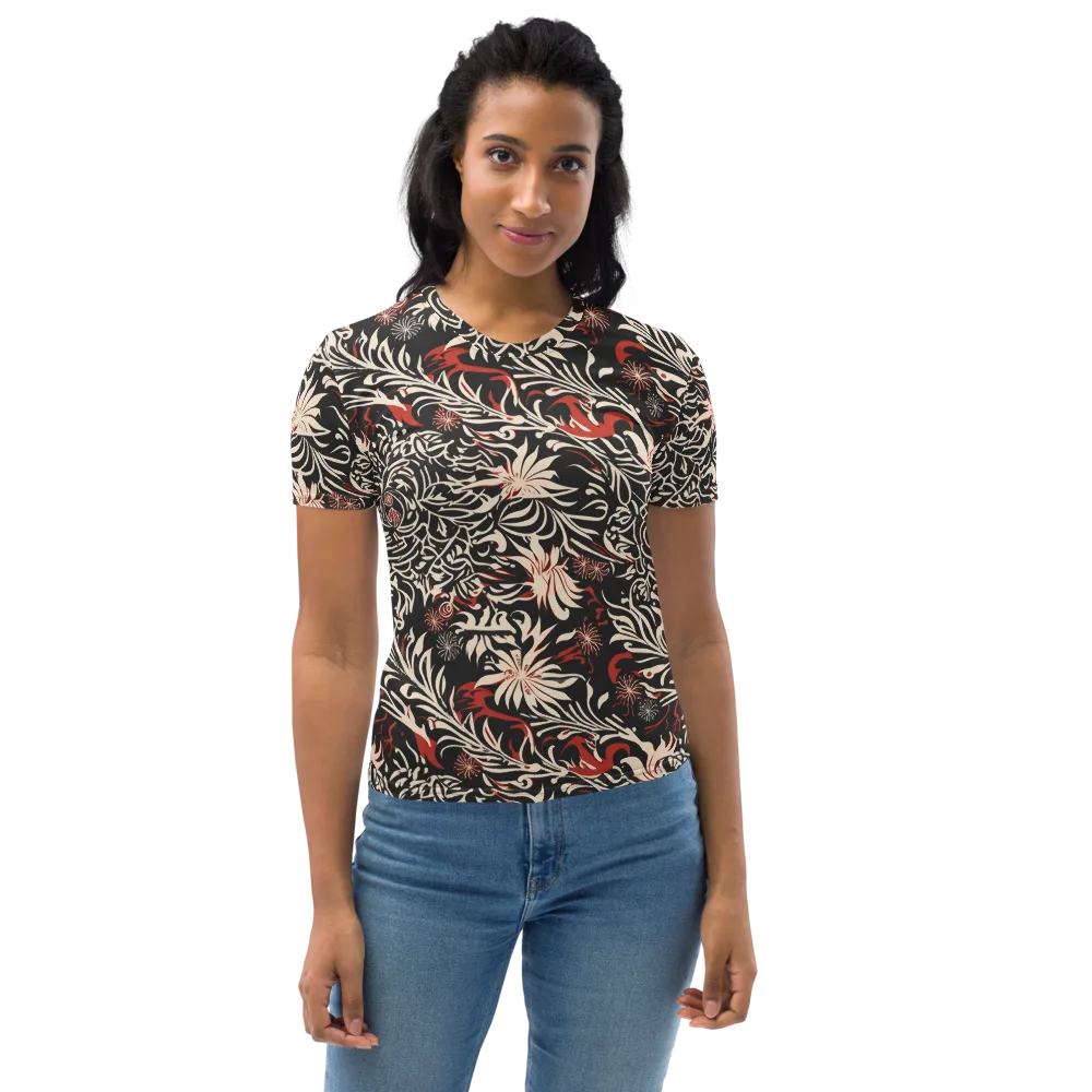 Crimson Herbarium on Women's Crew Neck T-Shirt — Front
