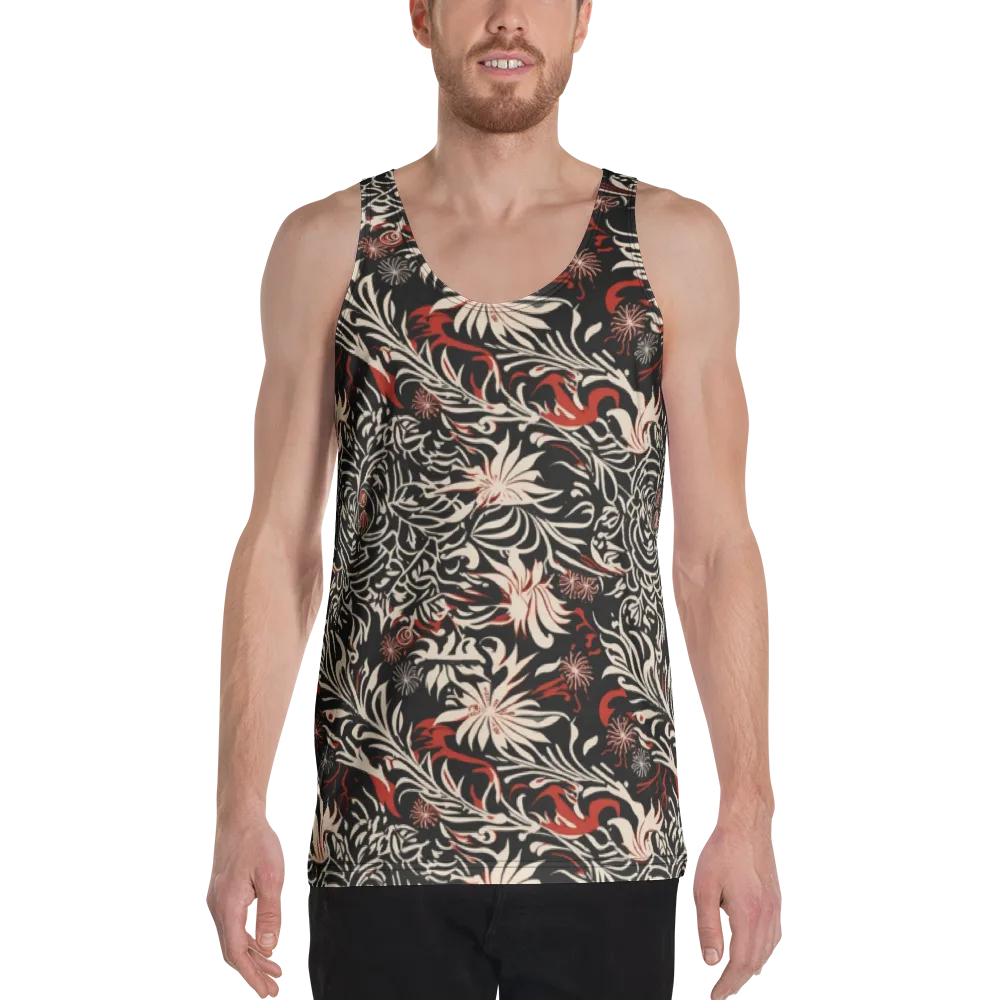 Crimson Herbarium on Men's Tank Top — Front