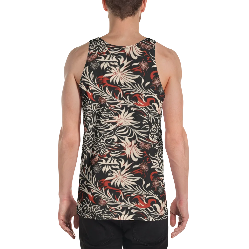 Crimson Herbarium on Men's Tank Top — Back