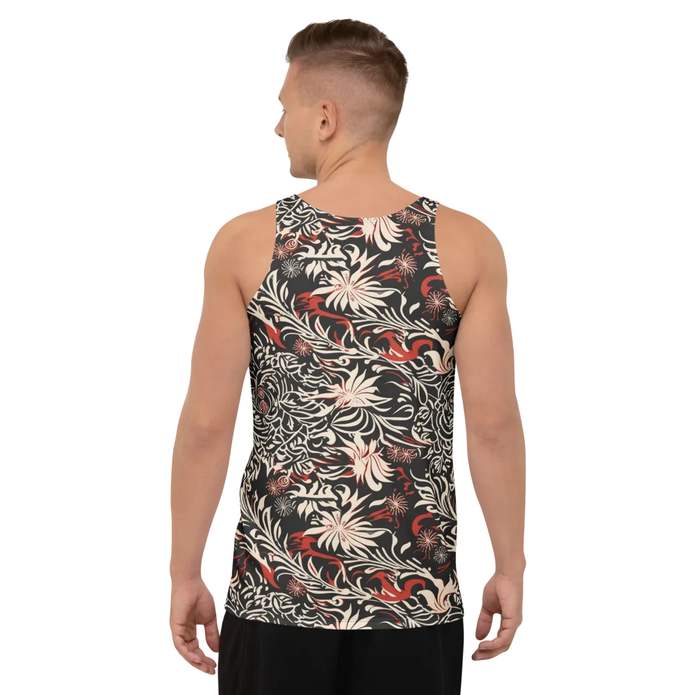 Crimson Herbarium on Men's Tank Top — Back