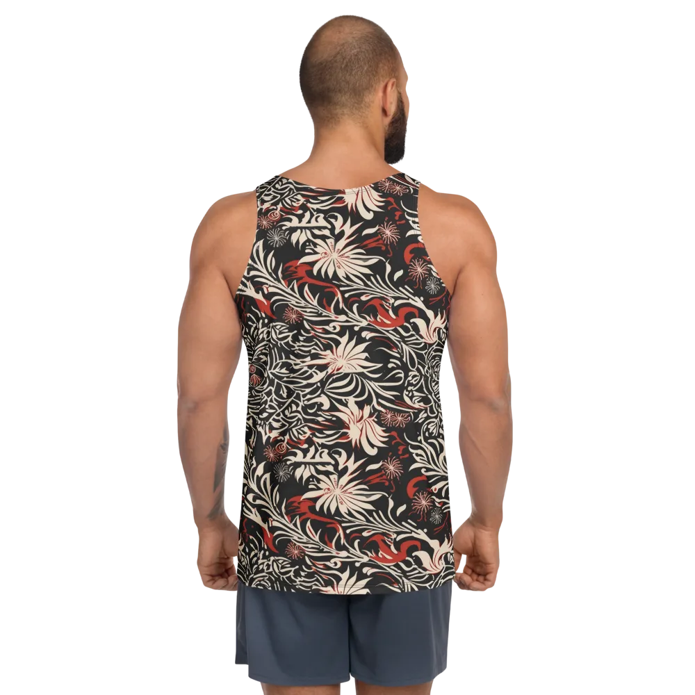 Crimson Herbarium on Men's Tank Top — Back